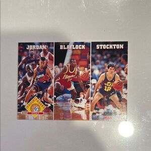 NBA Trading Card Set - Jordan, Blaylock, Stockton by hoops mint condition